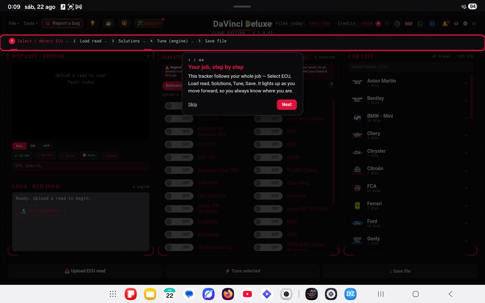 DaVinci Deluxe on Android 4