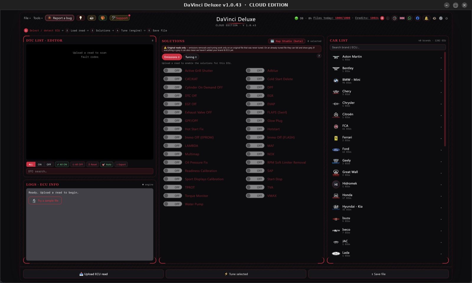 DaVinci Deluxe on Linux 1